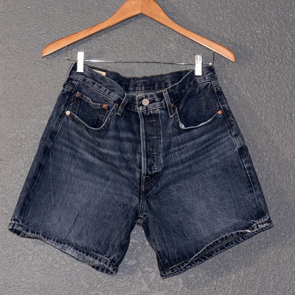 Levi's 501 dark denim shorts